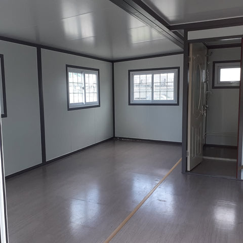 Folding Container House – Portable 19FT & 16.5FT Off - Grid Office, Cabin or Tiny Home - Folding Container Home / Portable Office Cabin with 16.5 FT X 20 FT | Sold by Uncle Wiener's Wholesale