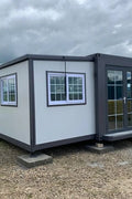 Folding Container House – Portable 19FT & 16.5FT Off - Grid Office, Cabin or Tiny Home - Folding Container Home / Portable Office Cabin with 16.5 FT X 20 FT | Sold by Uncle Wiener's Wholesale