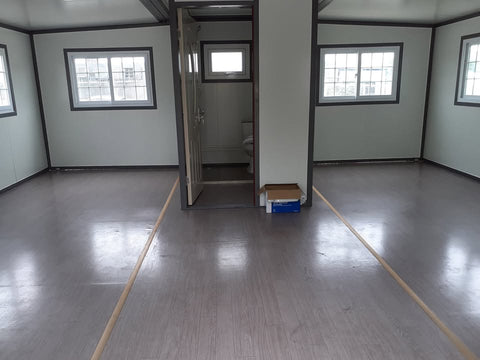 Folding Container House – Portable 19FT & 16.5FT Off - Grid Office, Cabin or Tiny Home - Folding Container Home / Portable Office Cabin with 16.5 FT X 20 FT | Sold by Uncle Wiener's Wholesale