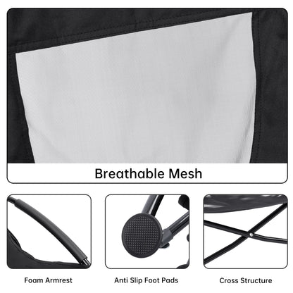 Folding Outdoor Camping Chair Lightweight Portable Mesh Lounge Chair AMBC1111 - with | Sold by Uncle Wiener's Wholesale