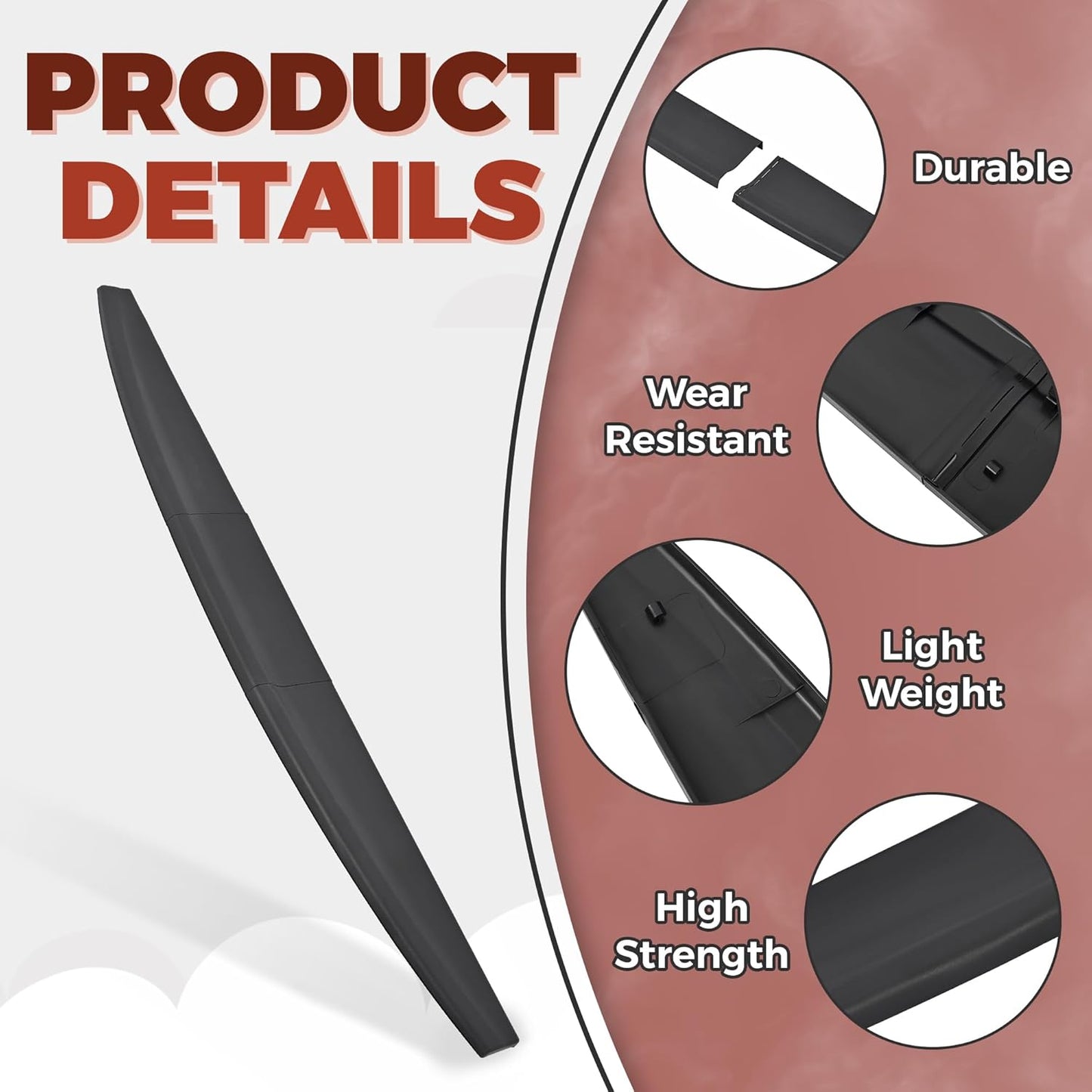 For Dodge Ram 1500 2500 2009 - 2019 Tailgate Cover Molding Top Cap Protector Spoiler LYAP236S - with | Sold by Uncle Wiener's Wholesale