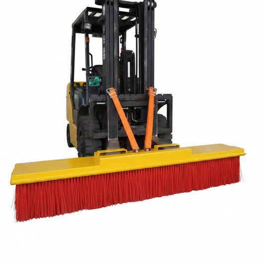 Forklift Mounted Sweeper Broom Attachment – Heavy - Duty Industrial Re - Heap Broom, SKU: 2532021S - with | Sold by Uncle Wiener's Wholesale