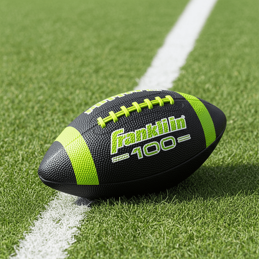 Franklin Sports Grip - Rite 100 Junior Rubber Football for Kids Youth Outdoor Play - with | Sold by Uncle Wiener's Wholesale
