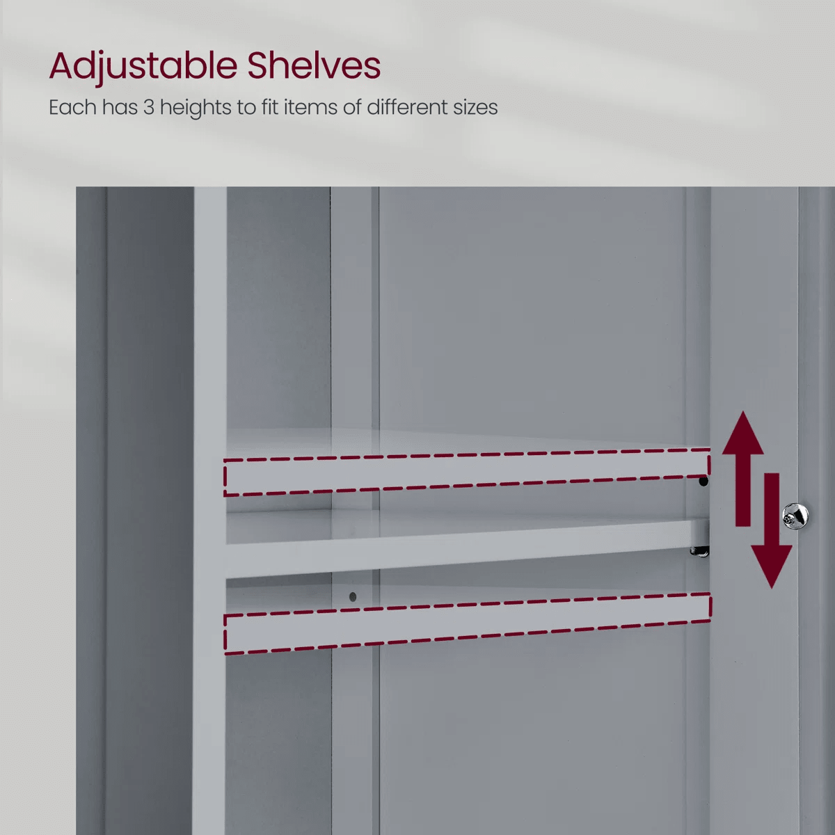 Freestanding Tall Bathroom Storage Cabinet 67in Slim Floor Standing Linen Organizer White / Grey STC022W - with Grey | Sold by Uncle Wiener's Wholesale