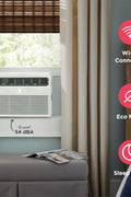 Frigidaire 8,000 BTU Smart Window Air Conditioner with Wi - Fi, Cools Up to 350 Sq. Ft., Remote Control, Quiet Operation, Eco Mode, 3 Fan Speeds, White - with White | Sold by Uncle Wiener's Wholesale