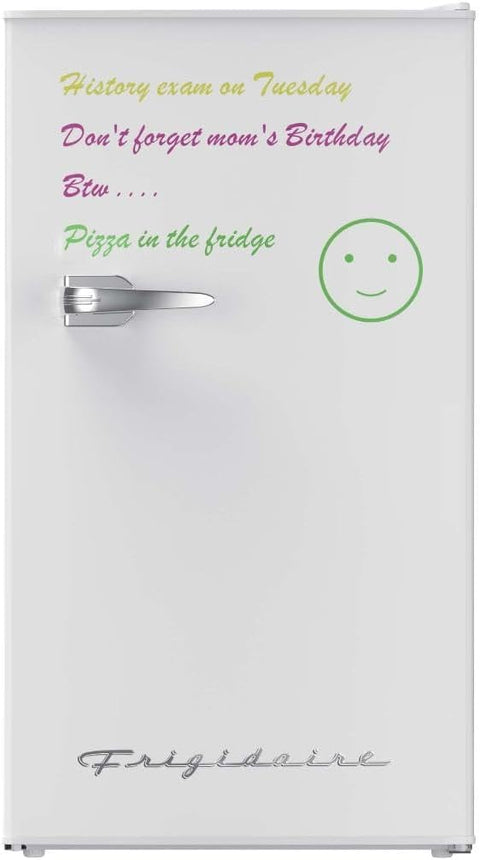 FRIGIDAIRE EFR331 - WHITE 3.2 Cu ft Eraser Board Mini Compact Dorm Fridge (White) - with | Sold by Uncle Wiener's Wholesale