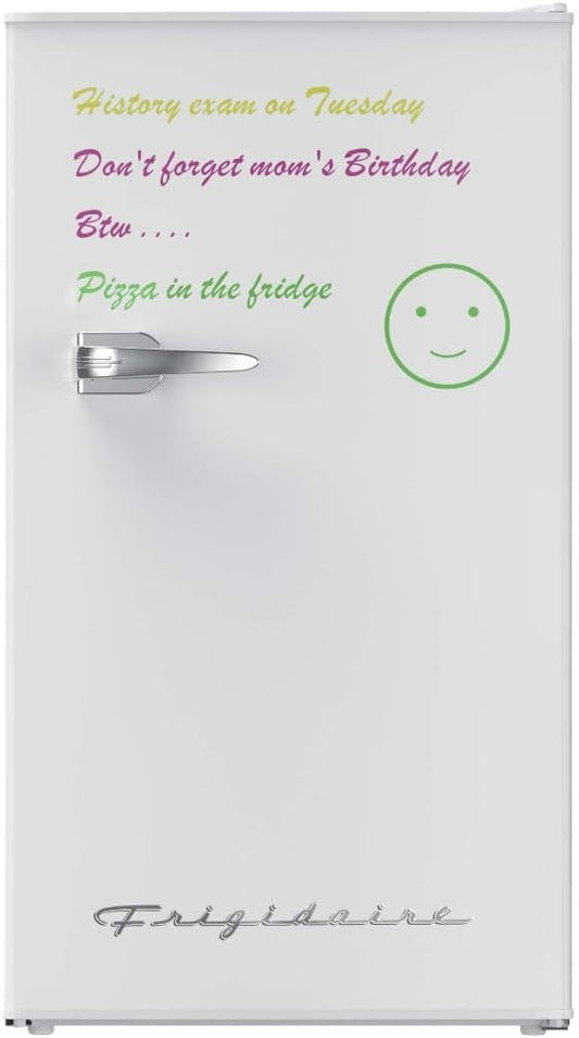 FRIGIDAIRE EFR331 - WHITE 3.2 Cu ft Eraser Board Mini Compact Dorm Fridge (White) - with | Sold by Uncle Wiener's Wholesale