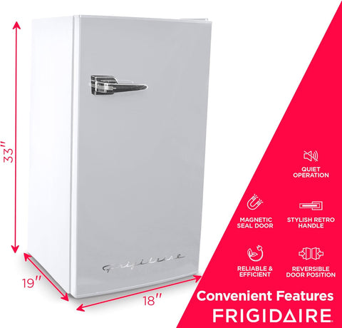 FRIGIDAIRE EFR331 - WHITE 3.2 Cu ft Eraser Board Mini Compact Dorm Fridge (White) - with | Sold by Uncle Wiener's Wholesale