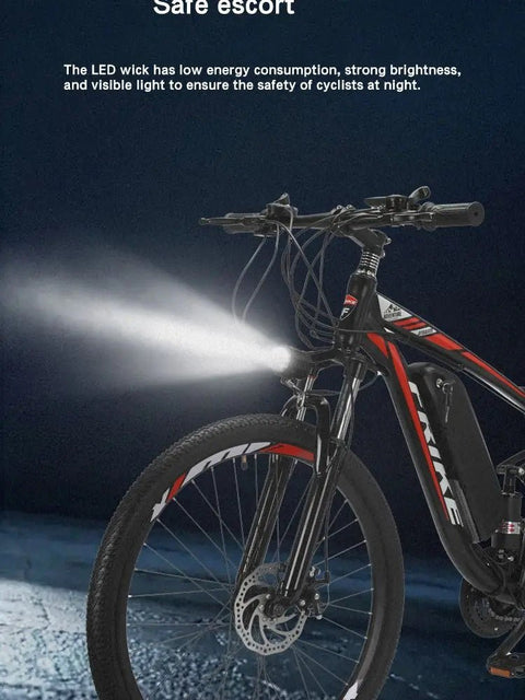 Front and Rear Suspension System on Electric Mountain Bike

