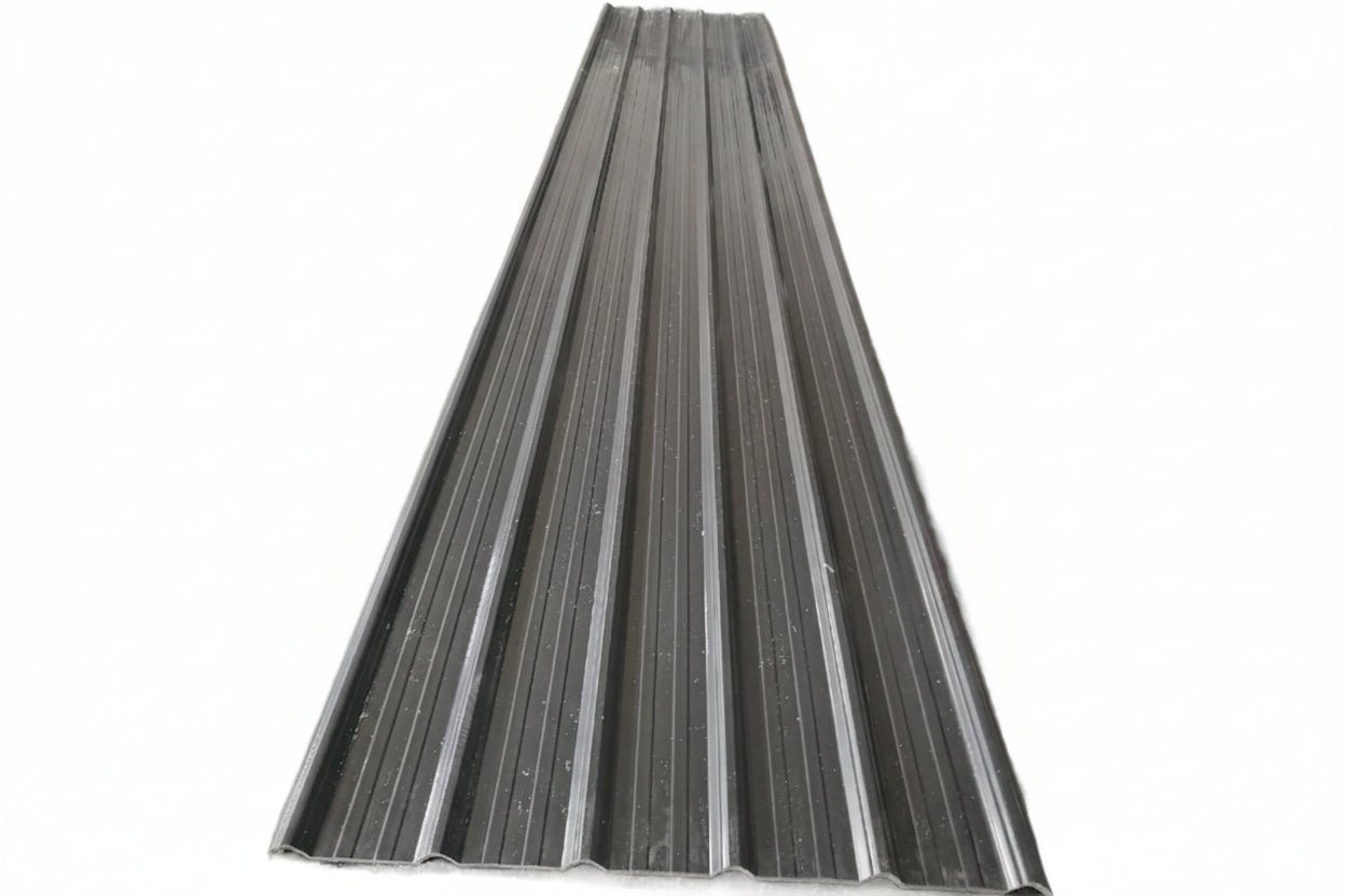 FRP Roofing Siding Sheet Panels 3.7 Ft x 8 Ft ASA UV Resistant Corrugated Sheets - with Dark Gray FRP Roofing Panel | Sold by Uncle Wiener's Wholesale
