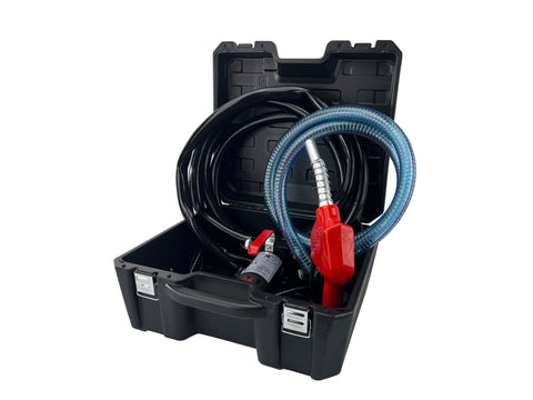 Fuel Transfer Pump 12V 10 GPM – 1/4 HP Diesel Only Pump with Auto Nozzle DCFD40B - with | Sold by Uncle Wiener's Wholesale