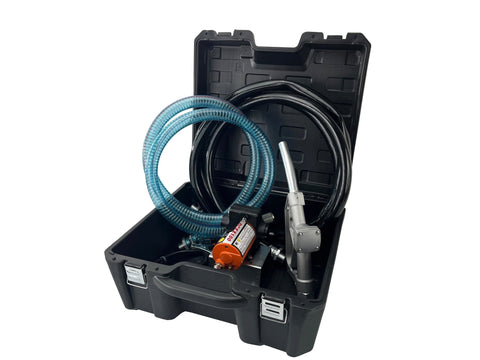Fuel Transfer Pump 12V 10 GPM with Manual Nozzle Gas & Diesel – DCEX100B - with | Sold by Uncle Wiener's Wholesale