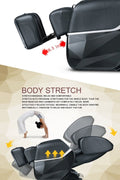 Full Body Zero Gravity Massage Chair – Black or Brown (EC77 / EC77B) - with BLACK | Sold by Uncle Wiener's Wholesale