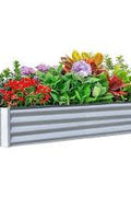 Galvanized Raised Garden Bed 7.8' x 2' x 2.6' – Heavy - Duty Metal Planter Box for Vegetables, Herbs & Flowers, SKU: 520607 - with | Sold by Uncle Wiener's Wholesale