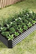 Galvanized Rectangle Raised Garden Bed – Durable Rust - Resistant Outdoor Planter - with 6 FT X 3 FT X 1 FT | Sold by Uncle Wiener's Wholesale