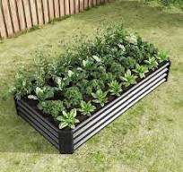 Galvanized Rectangle Raised Garden Bed – Durable Rust - Resistant Outdoor Planter - with 6 FT X 3 FT X 1 FT | Sold by Uncle Wiener's Wholesale