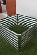 Galvanized Rectangle Raised Garden Bed – Heavy - Duty Steel Outdoor Planter Box - with 4 × 4 × 2 ft | Sold by Uncle Wiener's Wholesale