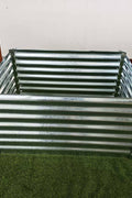Galvanized Rectangle Raised Garden Bed – Heavy - Duty Steel Outdoor Planter Box - with 4 × 3 × 2 ft | Sold by Uncle Wiener's Wholesale
