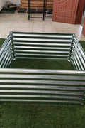 Galvanized Rectangle Raised Garden Bed – Heavy - Duty Steel Outdoor Planter Box - with 4 × 4 × 2 ft | Sold by Uncle Wiener's Wholesale