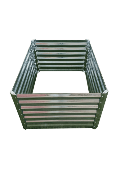 Galvanized Rectangle Raised Garden Bed – Heavy - Duty Steel Outdoor Planter Box - with 4 × 3 × 2 ft | Sold by Uncle Wiener's Wholesale
