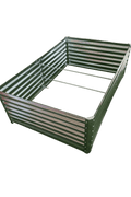 Galvanized Rectangle Raised Garden Bed – Heavy - Duty Steel Outdoor Planter Box - with 6 × 4 × 2 ft | Sold by Uncle Wiener's Wholesale