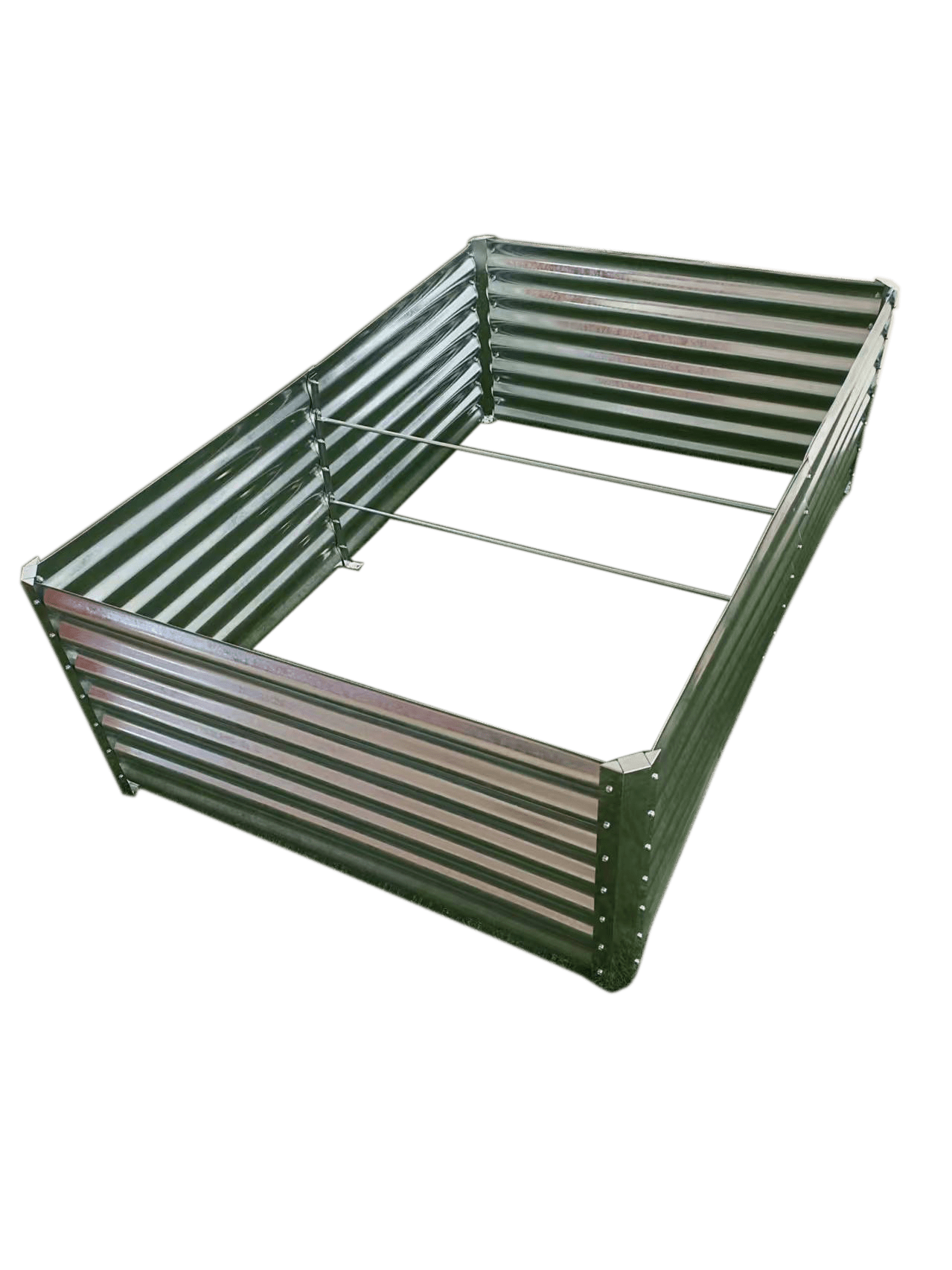 Galvanized Rectangle Raised Garden Bed – Heavy - Duty Steel Outdoor Planter Box - with 6 × 4 × 2 ft | Sold by Uncle Wiener's Wholesale