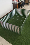Galvanized Rectangle Raised Garden Bed – Heavy - Duty Steel Outdoor Planter Box - with 6 × 4 × 2 ft | Sold by Uncle Wiener's Wholesale