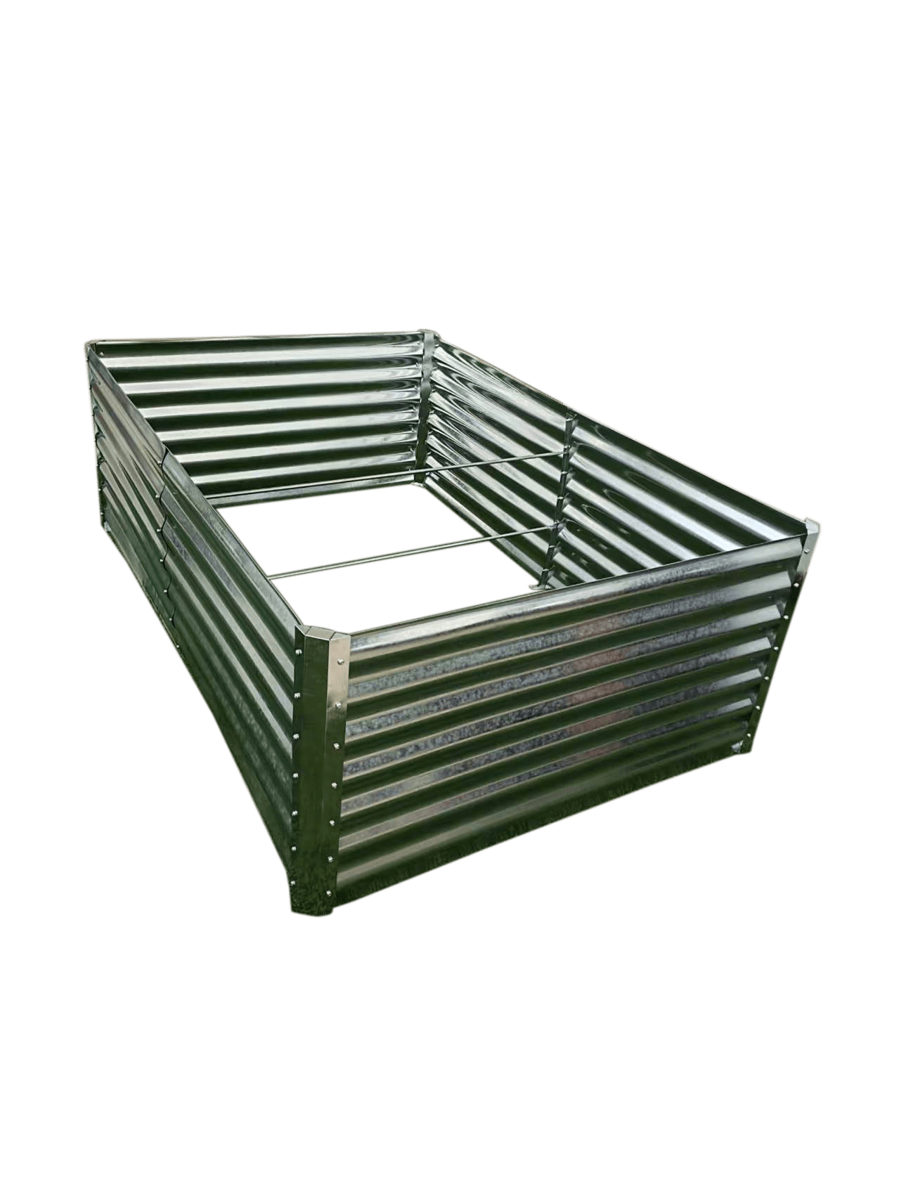 Galvanized Rectangle Raised Garden Bed – Heavy - Duty Steel Outdoor Planter Box - with 6 × 4 × 2 ft | Sold by Uncle Wiener's Wholesale