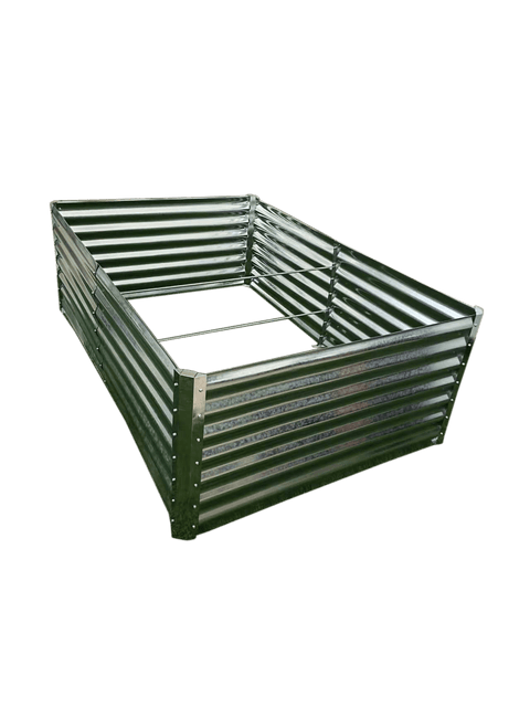 Galvanized Rectangle Raised Garden Bed – Heavy - Duty Steel Outdoor Planter Box - with 6 × 4 × 2 ft | Sold by Uncle Wiener's Wholesale