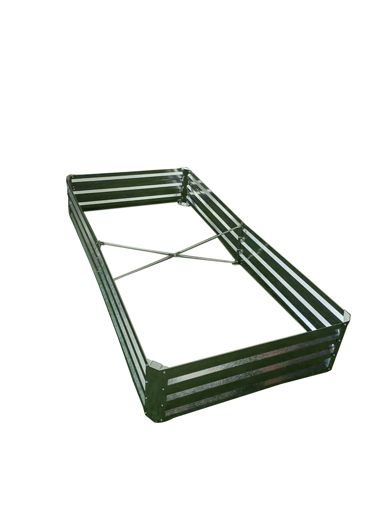 Galvanized Rectangle Raised Garden Bed – Heavy - Duty Steel Outdoor Planter Box - with 6 × 3 × 1 ft | Sold by Uncle Wiener's Wholesale