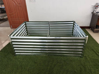 Galvanized Rectangle Raised Garden Bed – Heavy - Duty Steel Outdoor Planter Box - with 6 × 4 × 2 ft | Sold by Uncle Wiener's Wholesale