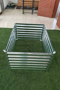 Galvanized Rectangle Raised Garden Bed – Heavy - Duty Steel Outdoor Planter Box - with 4 × 3 × 2 ft | Sold by Uncle Wiener's Wholesale