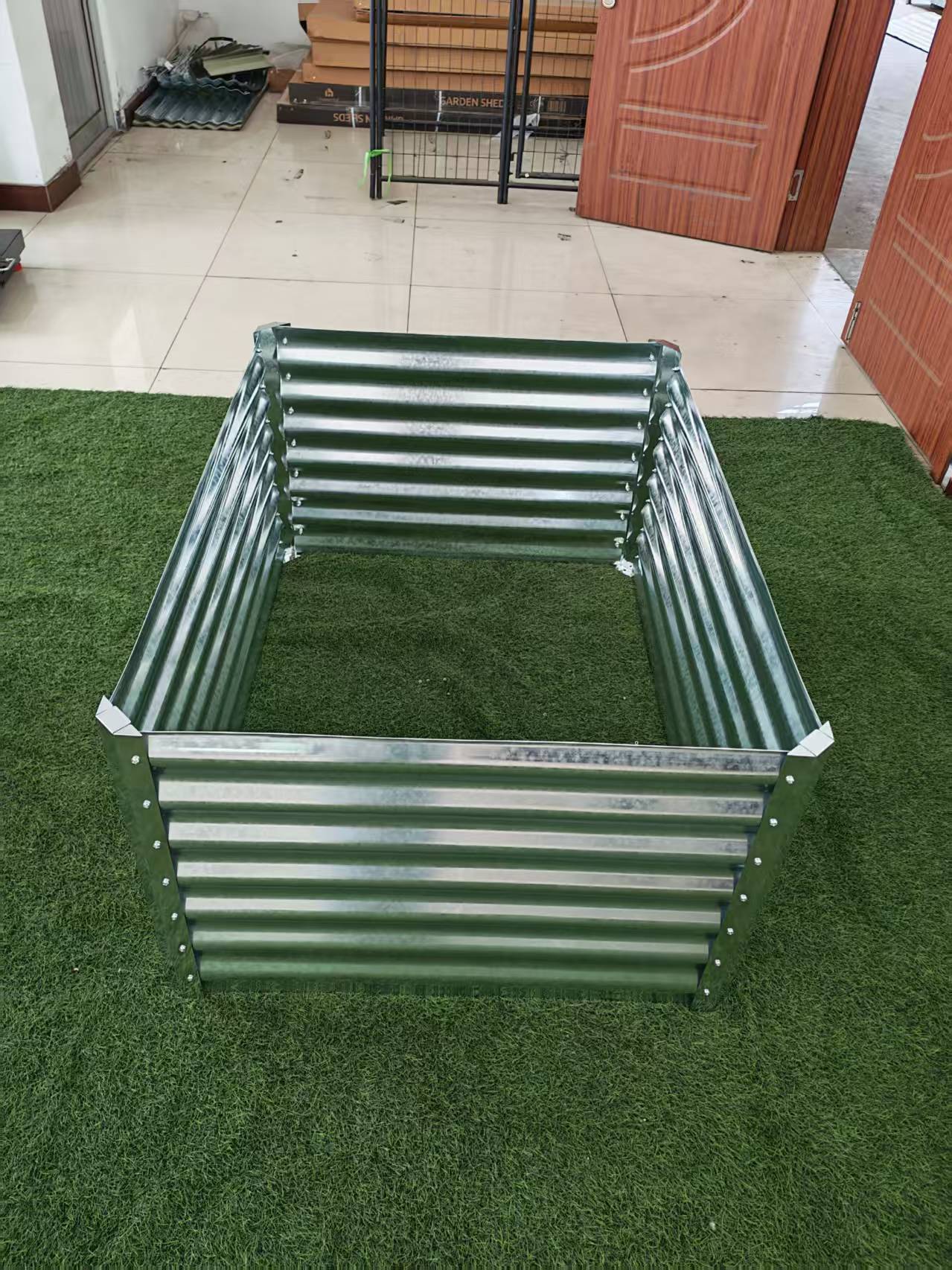 Galvanized Rectangle Raised Garden Bed – Heavy - Duty Steel Outdoor Planter Box - with 4 × 3 × 2 ft | Sold by Uncle Wiener's Wholesale