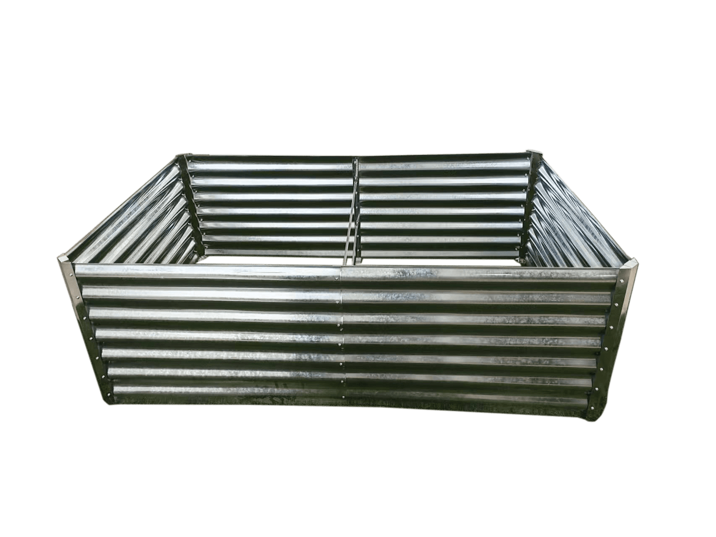 Galvanized Rectangle Raised Garden Bed – Heavy - Duty Steel Outdoor Planter Box - with 6 × 4 × 2 ft | Sold by Uncle Wiener's Wholesale