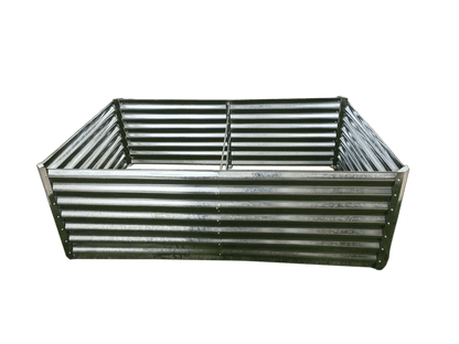 Galvanized Rectangle Raised Garden Bed – Heavy - Duty Steel Outdoor Planter Box - with 6 × 4 × 2 ft | Sold by Uncle Wiener's Wholesale