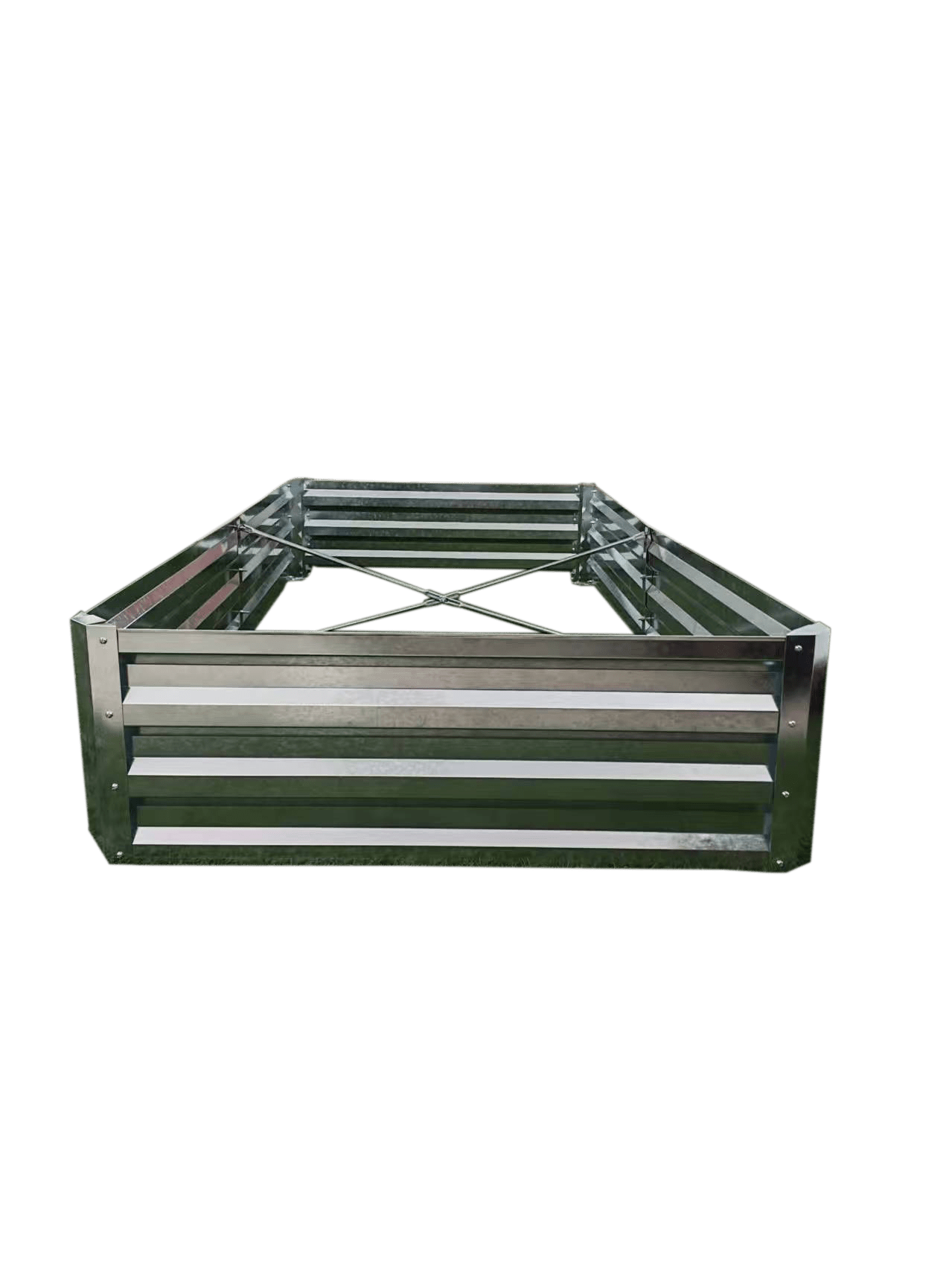 Galvanized Rectangle Raised Garden Bed – Heavy - Duty Steel Outdoor Planter Box - with 6 × 3 × 1 ft | Sold by Uncle Wiener's Wholesale