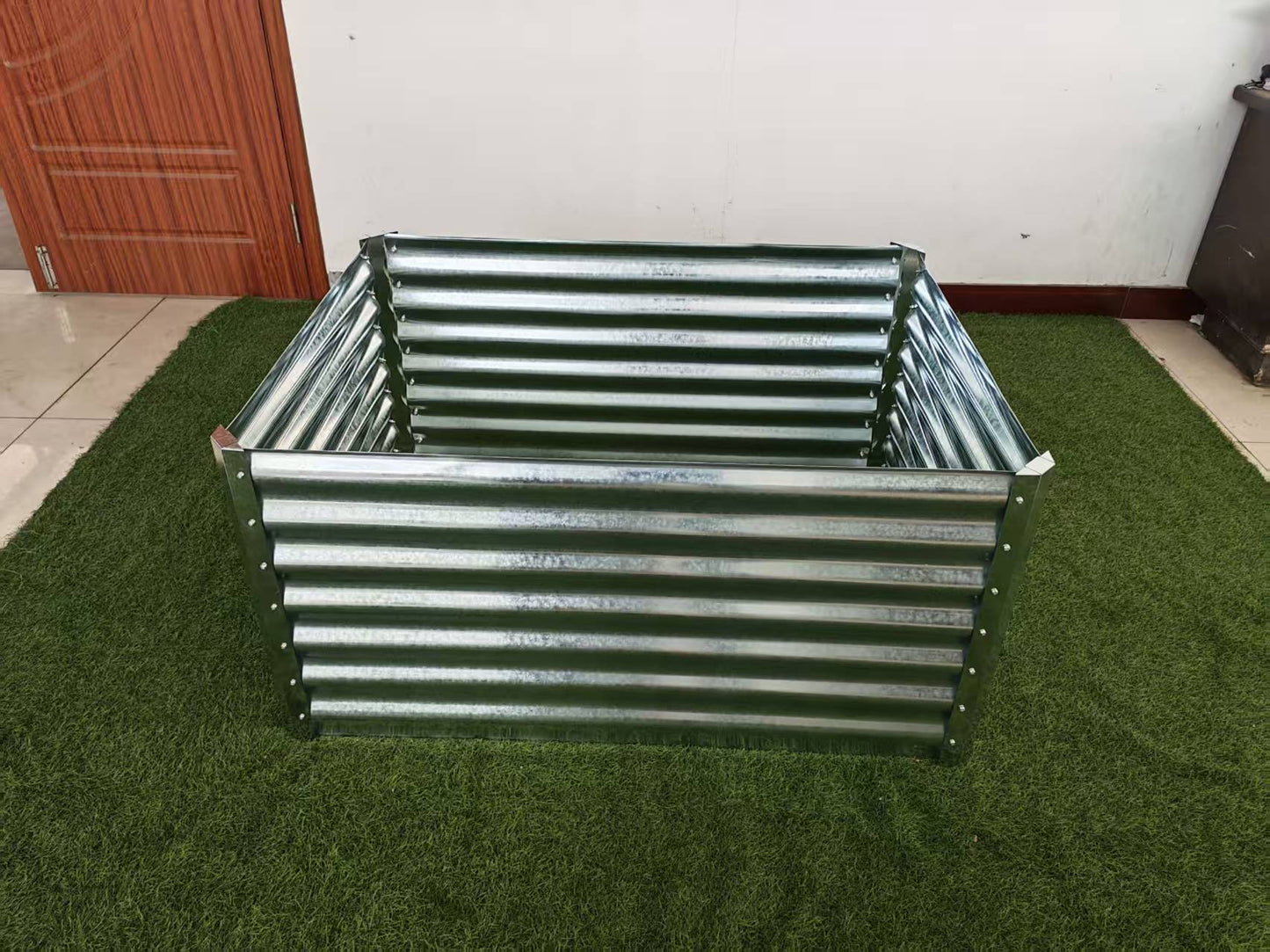 Galvanized Rectangle Raised Garden Bed – Heavy - Duty Steel Outdoor Planter Box - with 4 × 3 × 2 ft | Sold by Uncle Wiener's Wholesale