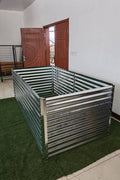 Galvanized Rectangle Raised Garden Bed – Heavy - Duty Steel Outdoor Planter Box - with 8 × 4 × 3 ft | Sold by Uncle Wiener's Wholesale
