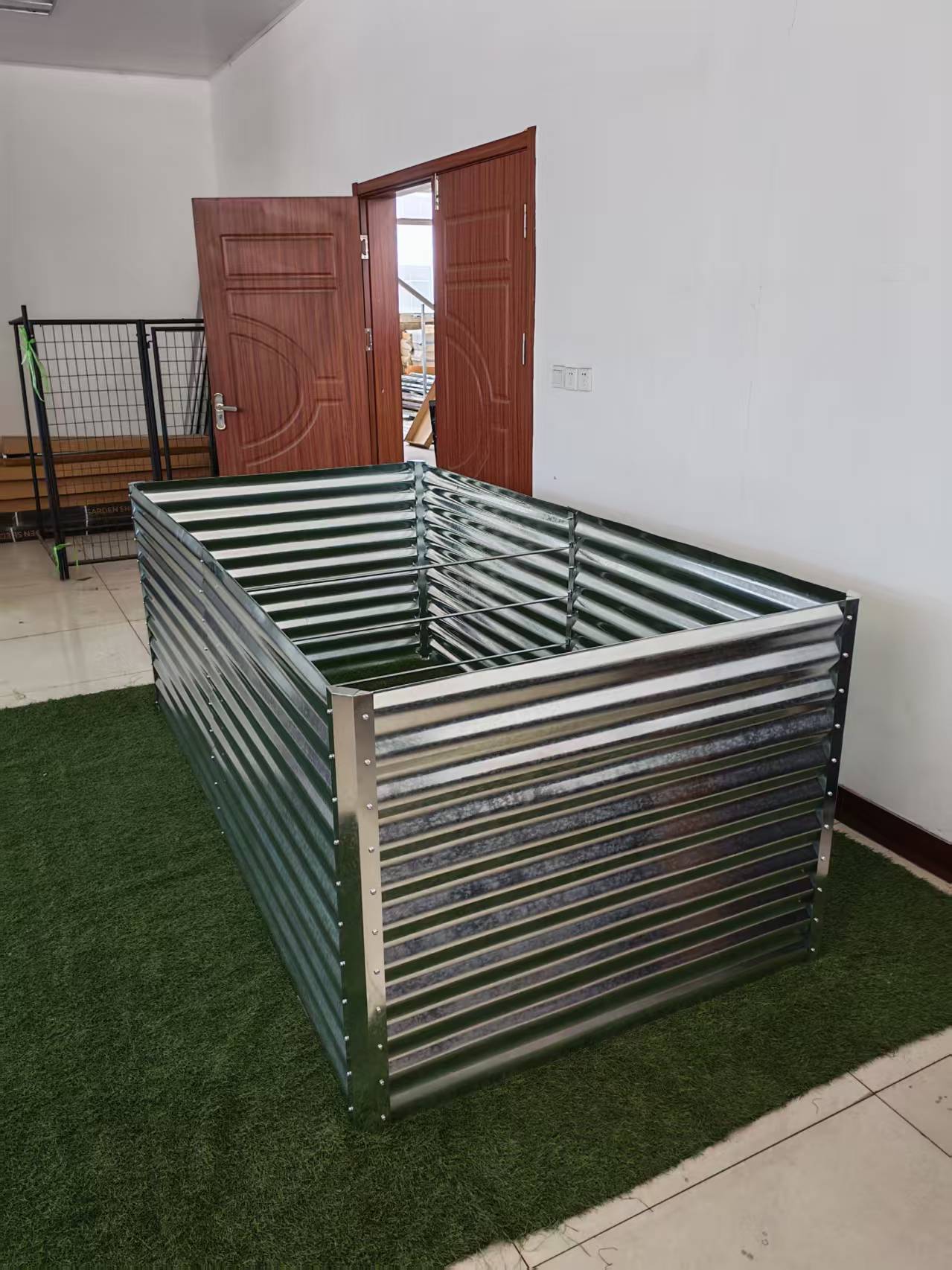 Galvanized Rectangle Raised Garden Bed – Heavy - Duty Steel Outdoor Planter Box - with 8 × 4 × 3 ft | Sold by Uncle Wiener's Wholesale