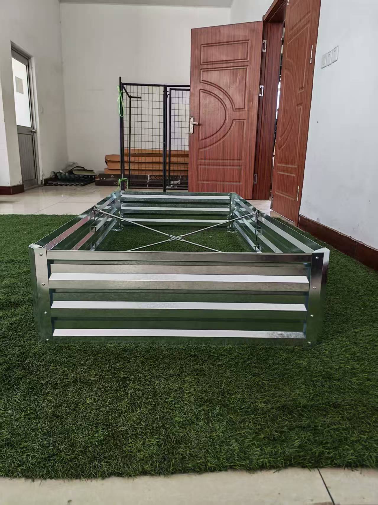 Galvanized Rectangle Raised Garden Bed – Heavy - Duty Steel Outdoor Planter Box - with 6 × 3 × 1 ft | Sold by Uncle Wiener's Wholesale