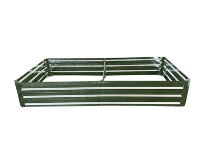 Galvanized Rectangle Raised Garden Bed – Heavy - Duty Steel Outdoor Planter Box - with 6 × 3 × 1 ft | Sold by Uncle Wiener's Wholesale