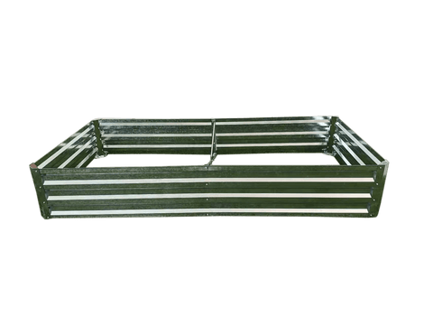 Galvanized Rectangle Raised Garden Bed – Heavy - Duty Steel Outdoor Planter Box - with 6 × 3 × 1 ft | Sold by Uncle Wiener's Wholesale