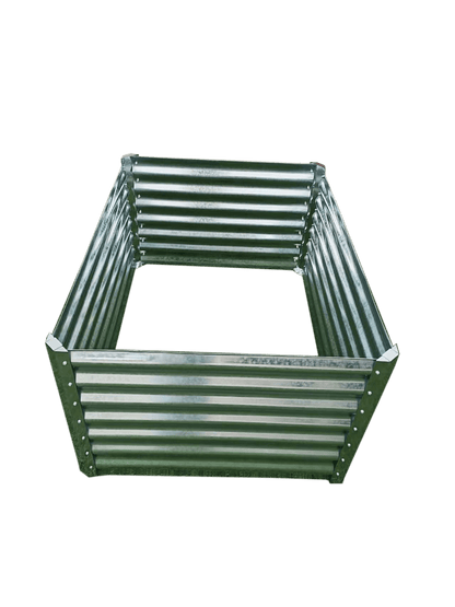 Galvanized Rectangle Raised Garden Bed – Heavy - Duty Steel Outdoor Planter Box - with 4 × 3 × 2 ft | Sold by Uncle Wiener's Wholesale