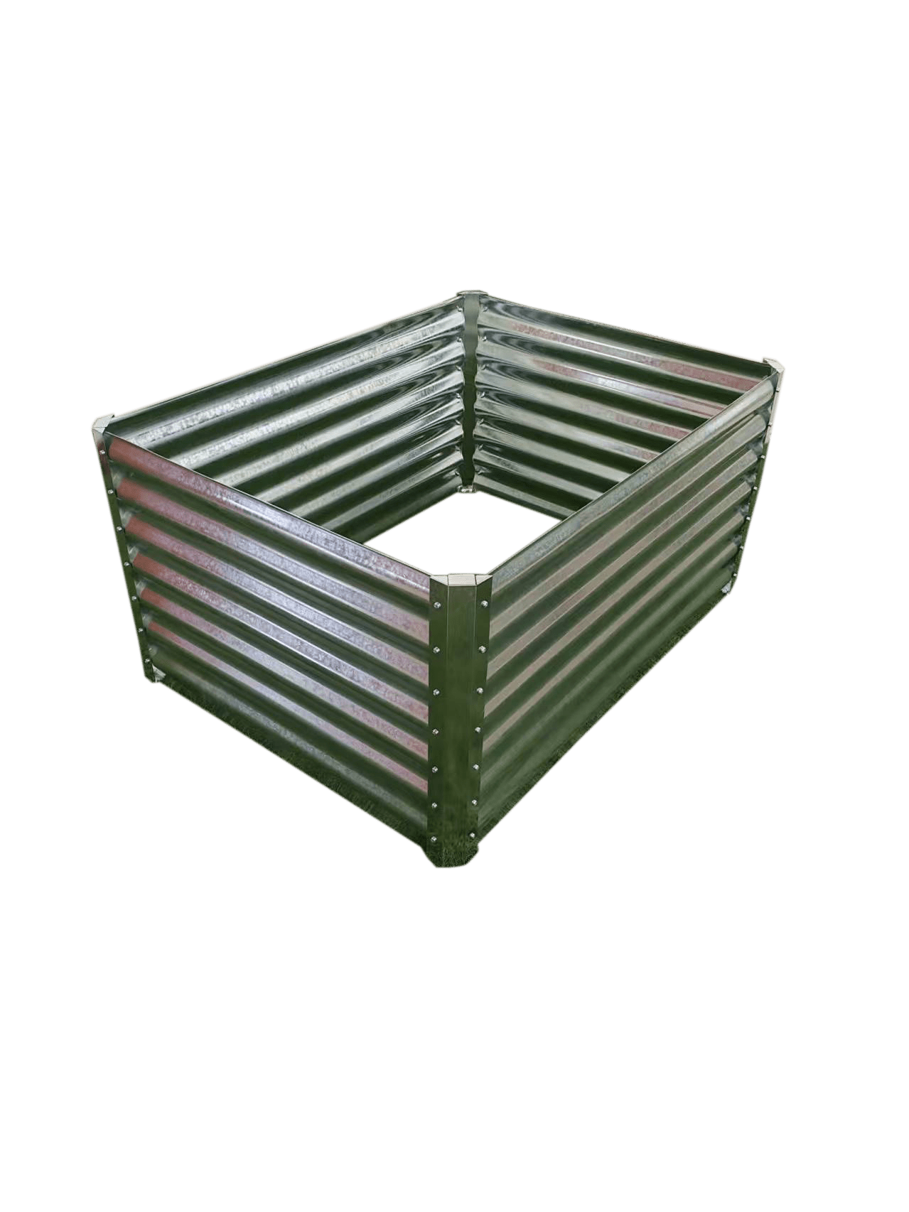 Galvanized Rectangle Raised Garden Bed – Heavy - Duty Steel Outdoor Planter Box - with 4 × 3 × 2 ft | Sold by Uncle Wiener's Wholesale