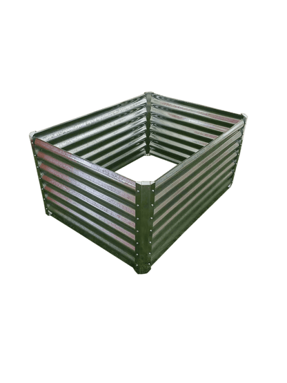 Galvanized Rectangle Raised Garden Bed – Heavy - Duty Steel Outdoor Planter Box - with 4 × 3 × 2 ft | Sold by Uncle Wiener's Wholesale