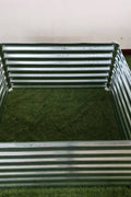 Galvanized Rectangle Raised Garden Bed – Heavy - Duty Steel Outdoor Planter Box - with 4 × 4 × 2 ft | Sold by Uncle Wiener's Wholesale
