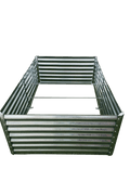 Galvanized Rectangle Raised Garden Bed – Heavy - Duty Steel Outdoor Planter Box - with 6 × 4 × 2 ft | Sold by Uncle Wiener's Wholesale