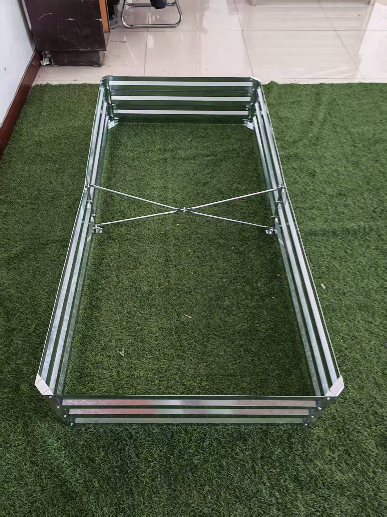 Galvanized Rectangle Raised Garden Bed – Heavy - Duty Steel Outdoor Planter Box - with 6 × 3 × 1 ft | Sold by Uncle Wiener's Wholesale