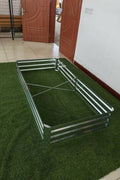 Galvanized Rectangle Raised Garden Bed – Heavy - Duty Steel Outdoor Planter Box - with 6 × 3 × 1 ft | Sold by Uncle Wiener's Wholesale