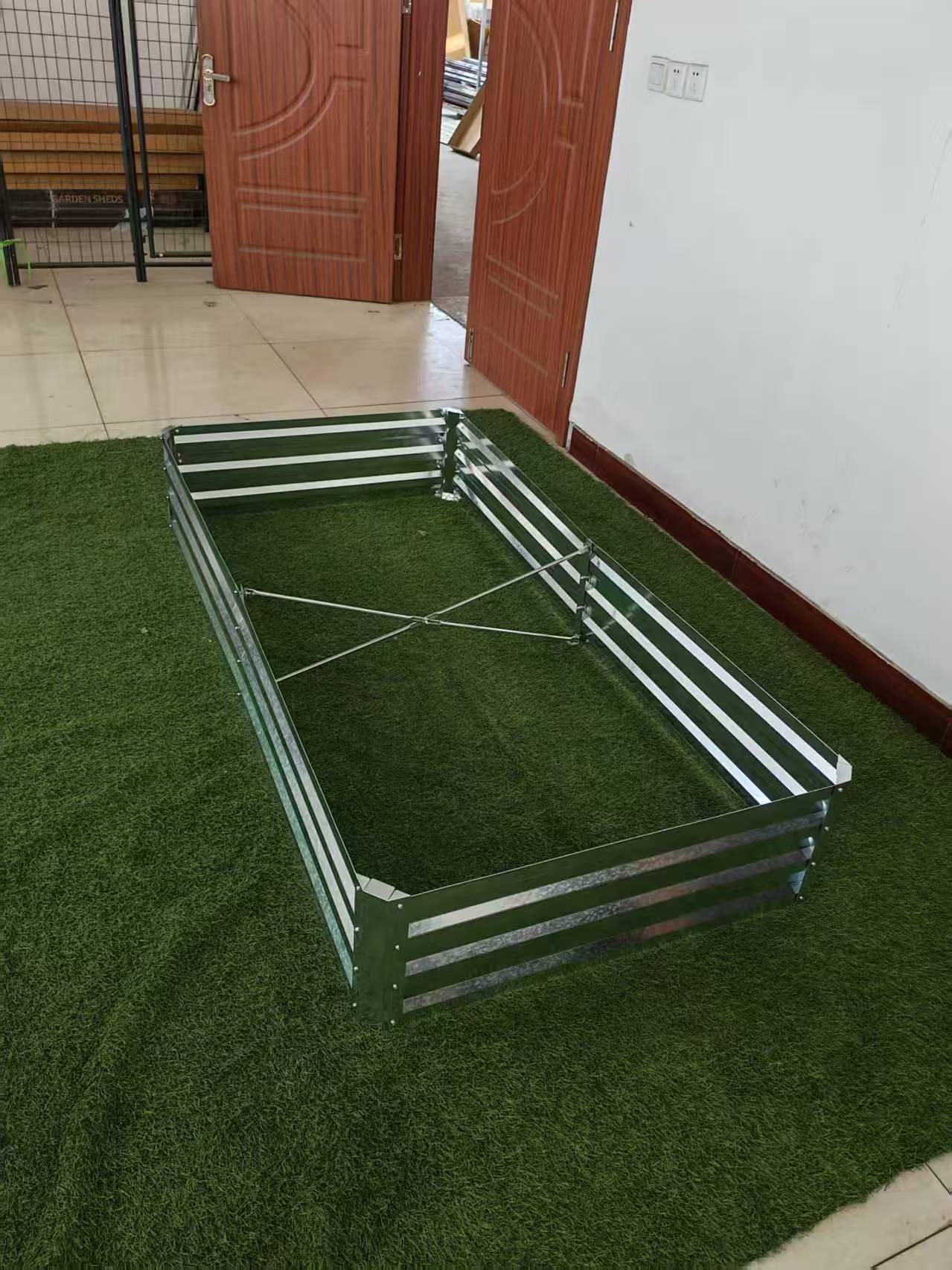 Galvanized Rectangle Raised Garden Bed – Heavy - Duty Steel Outdoor Planter Box - with 6 × 3 × 1 ft | Sold by Uncle Wiener's Wholesale